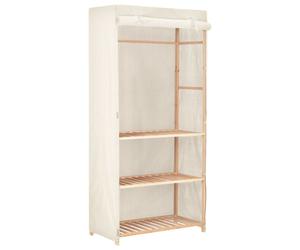 vidaXL 3-Tier Clothes Wardrobe 79x40x170cm Closet Storage Organiser Cabinet
