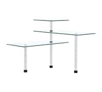 Vidaxl 3-Tier Corner Kitchen Shelf Tempered Glass Corner Shelves
