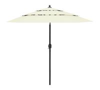 vidaXL 3-Tier Parasol with Aluminium Pole Sand 2.5 m UK NEW