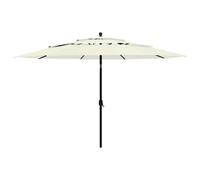 vidaXL 3-Tier Parasol with Aluminium Pole Sand 3.5 m UK HOT