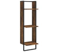 3 Tier Floating Wall Shelf Engineered Wood Display Storage Shelving Unit