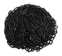 vidaXL 30m Black Plastic Warning Chain - Lightweight, Durable, and Highly Visible for Indoor and Outdoor Safety Barriers