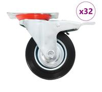 vidaXL 32 pcs Swivel Casters 100 mm