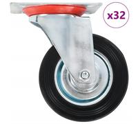 vidaXL 32 pcs Swivel Casters 100 mm