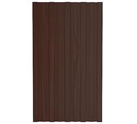 vidaXL 36 pcs Galvanised Steel Roof Panels - Durable, Weather-Resistant, Easy to Install - Brown - 80x45cm - Ideal for Sheds, Garages, Stables, Mobile Homes