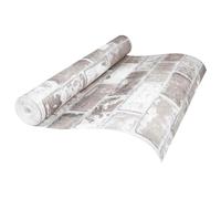 vidaXL 3D Solid Wallpaper Striped Brick 10 x 0.53 m Non-Woven Fabric