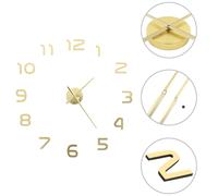 vidaXL 3D Wall Clock Modern Design 100cm XXL Gold Home Office Vanity Decor