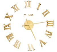 vidaXL 3D Wall Clock Modern Design Gold 100 cm XXL