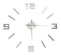 vidaXL 3D Wall Clock Modern Design Silver 100 cm XXL