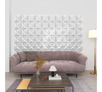 vidaXL 3D Wall Panels 12 pcs 50x50 cm Origami White 3 m²