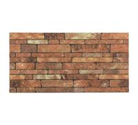 vidaXL 3D Wall Panels in Rustic Brown Brick Design - Made from EPS - Set of 10, Easy to Install, Waterproof, Stain Resistant - Thermal Insulation - Perfect for any Room Decor.