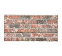 vidaXL 3D Wall Panels with Dark Brown & Grey Brick Design Wall Tile 10 pcs EPS