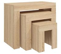 Vidaxl Nesting Coffee Tables 3 Pcs Sonoma Oak Engineered Wood