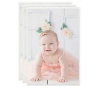 vidaXL 3x Photo Frames Collage for Table Silver 21x29.7cm MDF Picture Frame