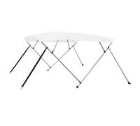 vidaXL 4 Bow Bimini Top White 243x196x137 cm