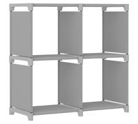 Display Shelf Free Standing Shelf Storage Cube Organiser Unit Fabric vidaXL