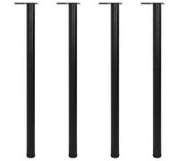 Vidaxl 4 Height Adjustable Table Legs Black 1100 mm With Allen Key