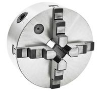 vidaXL 4 Jaw Self-Centering Lathe Chuck 160 mm - High Hardness and Wear-Resistant HT300 Steel - Ideal for Various Material Shapes - Silver and Black