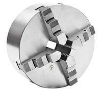 vidaXL Lathe Chuck 4-Jaw Self-Centering 200mm HT300 Steel Front-Mount High Clamping Accuracy