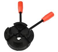vidaXL 4 Jaw Wood Chuck M33 Connection Steel 100mm, Versatile for Woodworking, Easy to Use for Various Materials, Compact Size