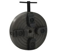 vidaXL 4 Jaw Wood Chuck with M18 Connection Steel Black 150x63 mm