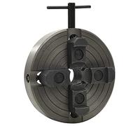 vidaXL 4-Jaw Wood Lathe Chuck M33 Connection Steel Black 15-138 mm / 52-165 mm