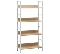 vidaXL 4-Layer Book Shelf Oak 60x27.6x124.5 cm Engineered Wood