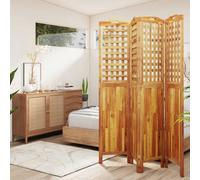 Vidaxl 4-panel Room Divider 162X2X180 Cm Solid Wood Acacia, Brown