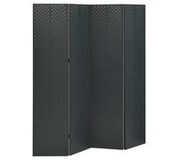 vidaXL 4-Panel Room Divider Anthracite 160x180 cm Steel