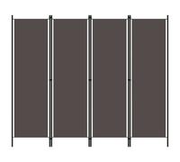 vidaXL 4-Panel Room Divider Anthracite 200x180 cm