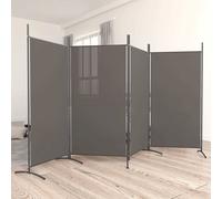 Vidaxl 4-panel Room Divider Anthracite 346X180 Cm Fabric