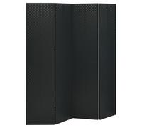 vidaXL 4-Panel Room Divider Black 160x180 cm Steel