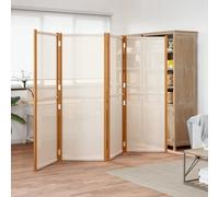 Vidaxl 4-Panel Room Divider Cream White 280X180 Cm Room Dividers