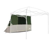 vidaXL 4 Person Waterproof Camping Tent Easy Setup Durable Materials Green Perfect for Outdoor Adventures, Family Gathering, Hiking, Trekking