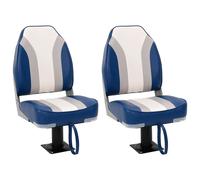vidaXL Foldable Boat Seat Set 4 Piece Canoe Seat Kayak Seat High Backrest