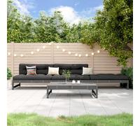 Garden Lounge Set Wooden Bench Outdoor Bench 4 Piece Solid Wood Pine vidaXL