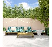 vidaXL 4 Piece Garden Lounge Set Impregnated Wood Pine