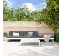 Garden Lounge Set Outdoor Modular Sofa Set 4 Piece Solid Wood Pine vidaXL