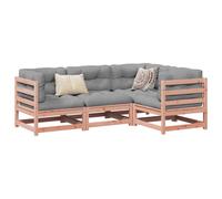 vidaXL 4 Piece Garden Sofa Set Solid Wood Douglas Fir
