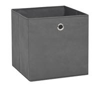 VidaXL Storage Boxes 4 Pieces Non-woven Fabric 28X28X28Cm Grey, Grey