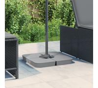 vidaXL 4 Piece Parasol Base Set for Cross Stand Parasol 100 kg PP