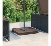 vidaXL 4 Piece Parasol Base Set for Cross Stand Parasol 100 kg PP
