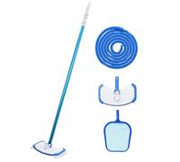 vidaXL 4 Piece Pool Maintenance Kit Spa Cleaning Tool Vacuum Skimmer Bush