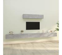TV Cabinet Set 6 Piece Engineered Wood Multi Colours 100/80x30x30 cm vidaXL