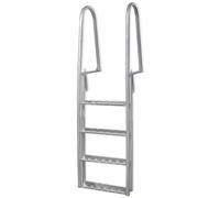 vidaXL 4-Step Dock/Pool Ladder Aluminium 167 cm