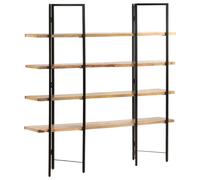 Vidaxl 4-Tier Bookcase 160X35X160 Cm Solid Mango Wood Bookcases