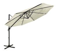 vidaXL 4-Tier Parasol with Aluminium Pole Sand 3x3 m UK HOT