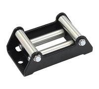 vidaXL 4-Way Winch Fairlead - 1500-3000 lbs, Compact Powder-Coated Steel Frame, Galvanised Roller