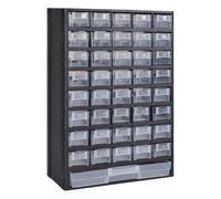 vidaXL 41-Drawer Plastic Storage Cabinet Tool Box