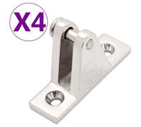vidaXL 4x Boat Deck Hinges for Bimini Top Stainless Steel Marine Ship Fitting